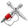 Profi-Key Clé pour systèmes de fermeture standard - 90mm - Poignées longues - KNIPEX | 001104