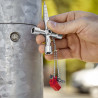 Profi-Key Clé pour systèmes de fermeture standard - 90mm - Poignées longues - KNIPEX | 001104