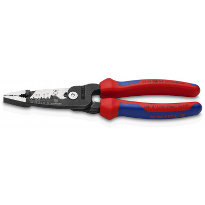 Pince multifonctions 5 en 1 - 200mm -  Saisit, coupe et dénude - Bimatière - KNIPEX | 1372200ME