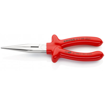 Pince à becs demi-ronds 200mm avec tranchant - Gainage surmoulé -Isolée 1000V - KNIPEX | 2617200