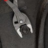 Pince multiprise frontale et latérale Twingrip 250mm - Gainage PVC - Tête polie - KNIPEX | 8201250SB