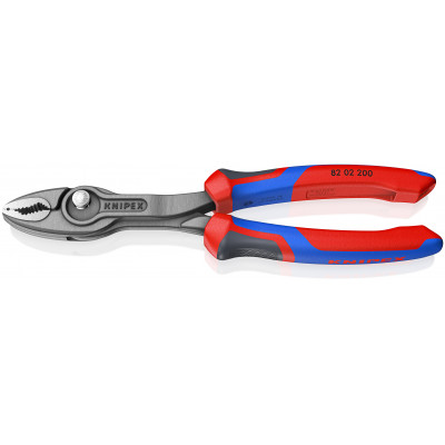 Pince multiprise frontale Twingrip 200mm - Gainage Bi-matière - Tête polie - KNIPEX | 8202200