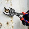 Pince multiprise frontale Twingrip 250mm - Gainage Bi-matière - Tête polie - KNIPEX | 8202250