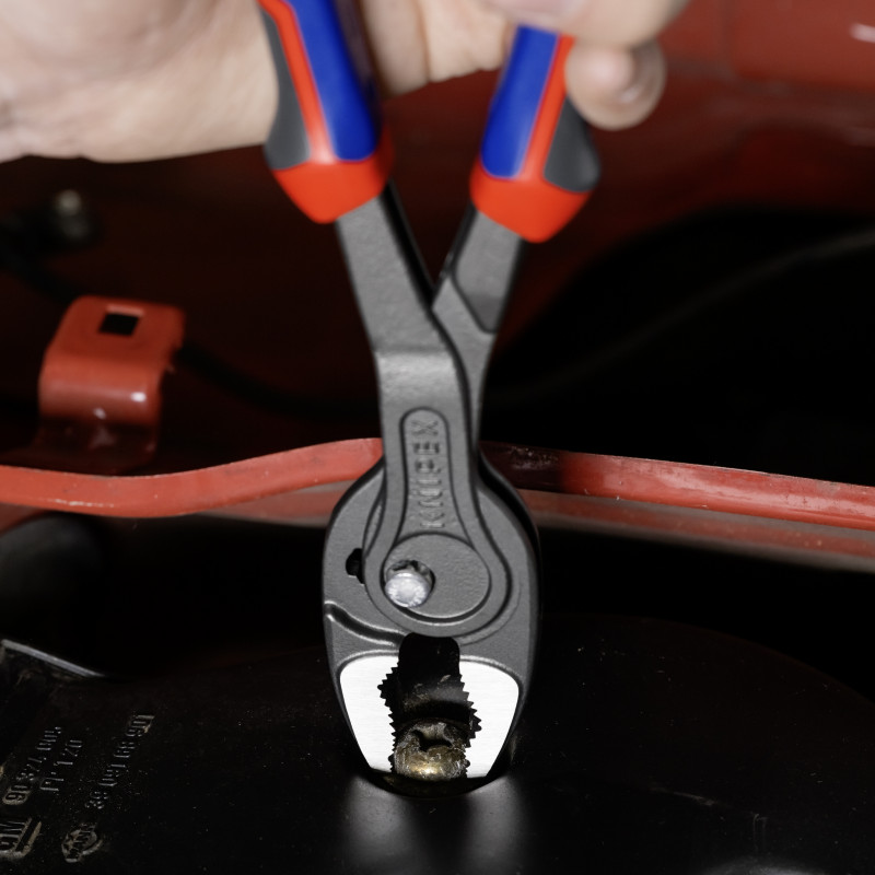 Pince multiprise frontale Twingrip 250mm - Gainage Bi-matière - Tête polie - KNIPEX | 8202250