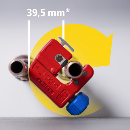 Coupe-tubes TubiX® S syst. QuickLock - 77mm - Ø 3-30 mm épaisseur max 2 mm - SC - KNIPEX | 903101