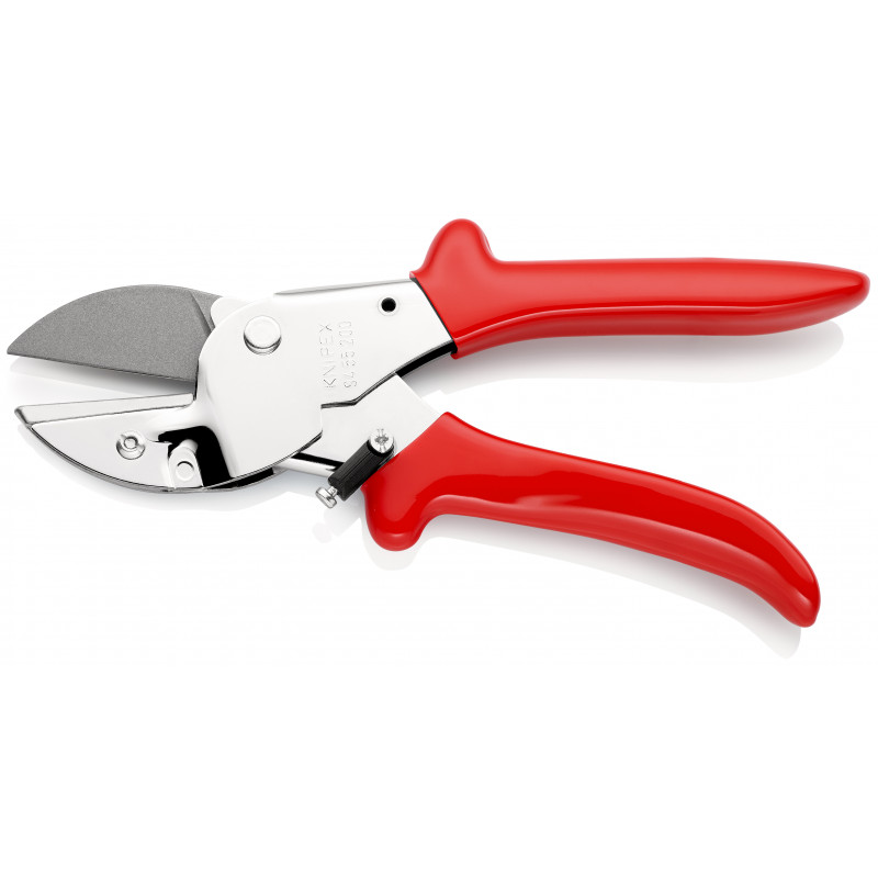 Sécateur à enclume 200mm - Acier chromé - Gainage PVC - Pour matériaux souples - KNIPEX | 9455200