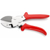 Sécateur à enclume 200mm - Acier chromé - Gainage PVC - Pour matériaux souples - KNIPEX | 9455200