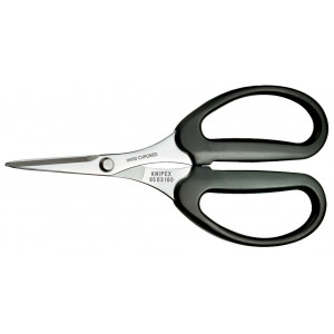 Ciseaux pour fibres en KEVLAR® - 160mm - Chromé - Gainage PVC - KNIPEX | 9503160SB