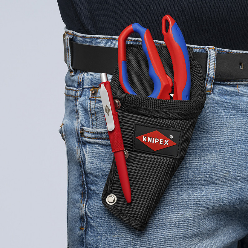Ciseaux d'électricien - Fonction sertissage d'embouts - Oeillet antichute - KNIPEX | 950520SB
