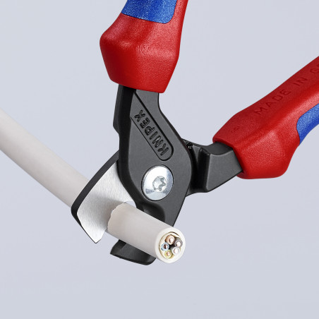 Coupe-câbles StepCut 160mm - Gainage tri-matière - Cu/Al Ø15mm/50mm² - KNIPEX | 9512160