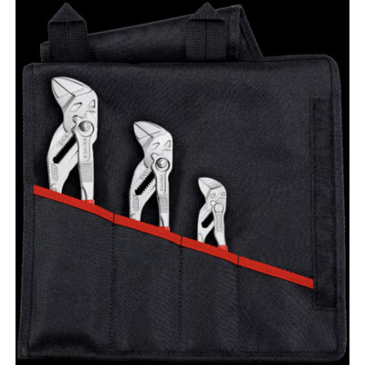 Assortiment de 3 pinces-clés en trousse tissu 86 03 125/180/250 - KNIPEX | 001955S6