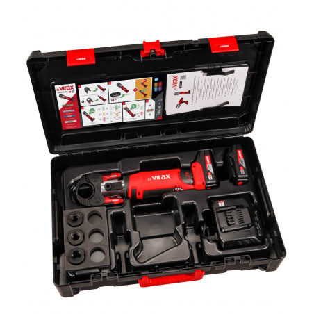 L2X Pince mère + R1/4-3/8-1/2-5/8"+2batt  - VIRAX | 253586