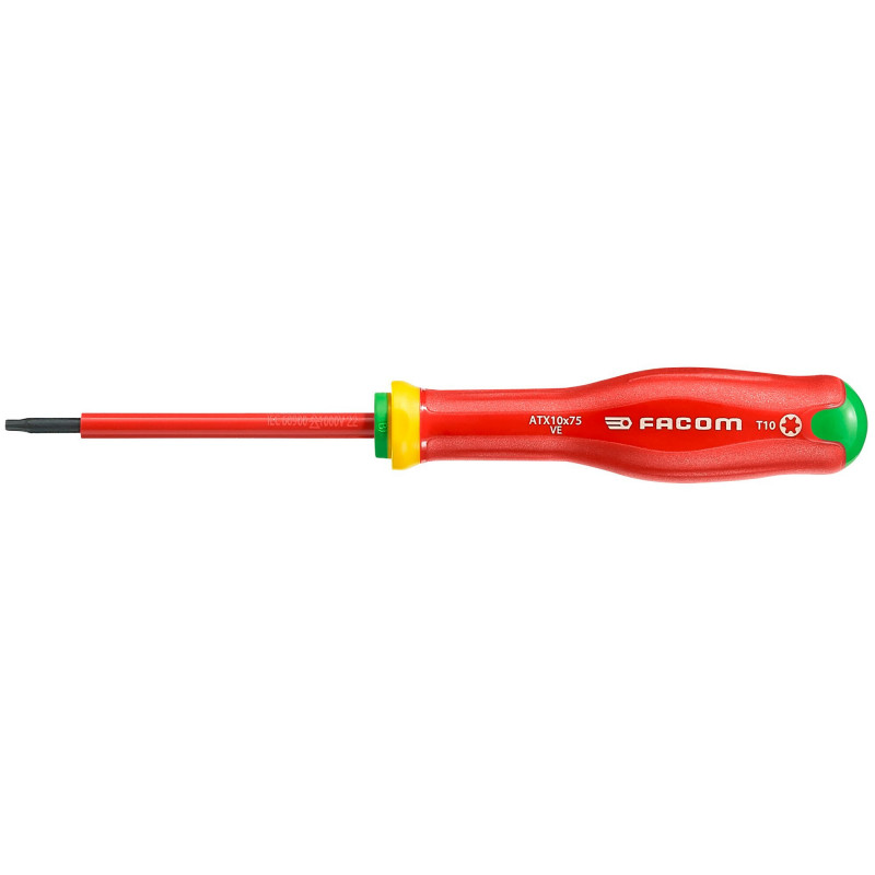 Tournevis isolé PROTWIST® 1000V Torx® T10 - Facom | ATX10X75VE