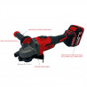 Meuleuse 125mm variateur 18V 4Ah - Ks Tools | 515.4735F