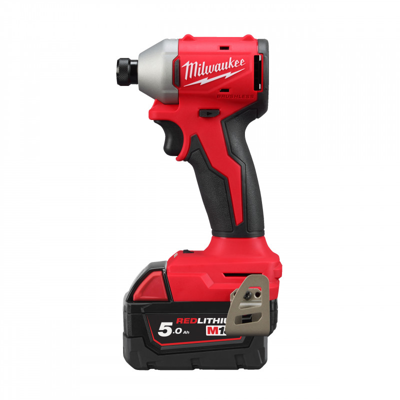 M18 BLIDR-502X - Visseuse à chocs compacte Hex 1/4 BRUSHLESS, 18V, 5,0Ah, 3 vitesses, 190 Nm - Milwaukee | 4933492843