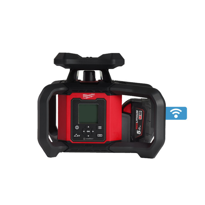 Laser rotatif ONE-KEY rouge double pente H/V 1200 m, 18V, 5Ah - Milwaukee | 4933493204