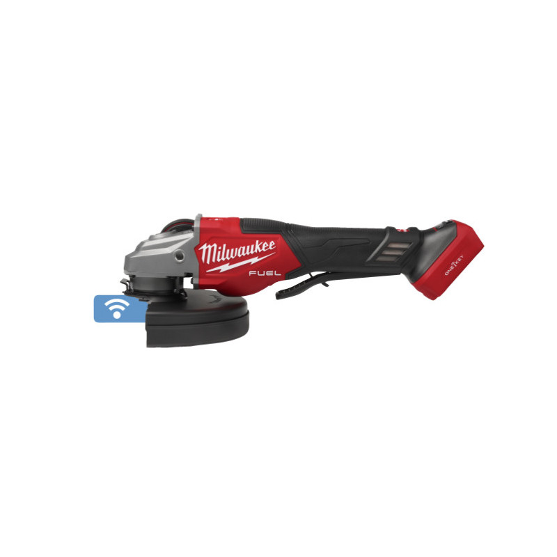 Meuleuse d'Angle FUEL 18V, 125mm, Interrupteur homme-mort, Frein, Variateur, ONE-KEY, sans batterie - Milwaukee | 4933498942