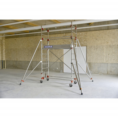 ECHAFAUDAGE ROULANT ALU - ALTITUDE ALU - LONG. 1M65 - BASE STD - GC LISSES - Duarib LD | 613312