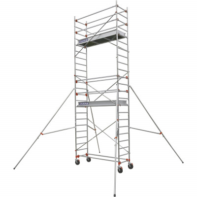ECHAFAUDAGE ROULANT ALU - ALTITUDE ALU - LONG. 2M05 - BASE STD - GC MONOBLOC - Duarib LD | 613722