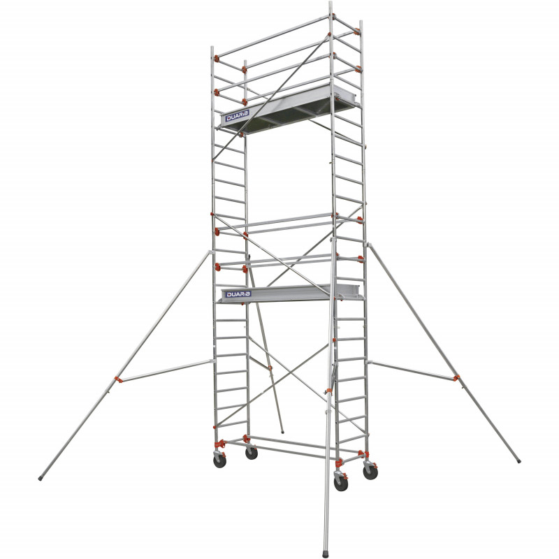 ECHAFAUDAGE ROULANT ALU - ALTITUDE ALU - LONG. 2M05 - BASE STD - GC MONOBLOC - Duarib LD | 613722