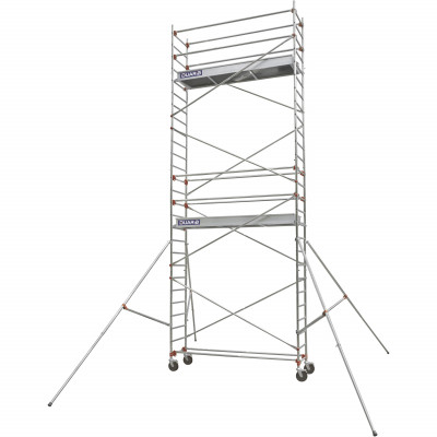 ECHAFAUDAGE ROULANT ALU - ALTITUDE ALU - LONG. 2M55 - BASE STD - GC MONOBLOC - Duarib LD | 613822