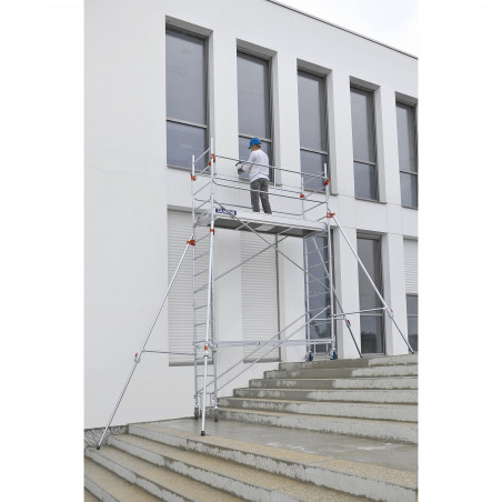 ECHAFAUDAGE ROULANT ACIER - ROLLSTAR - LONGUEUR 2M54 - GC MONOBLOC - Duarib LD | 8325032
