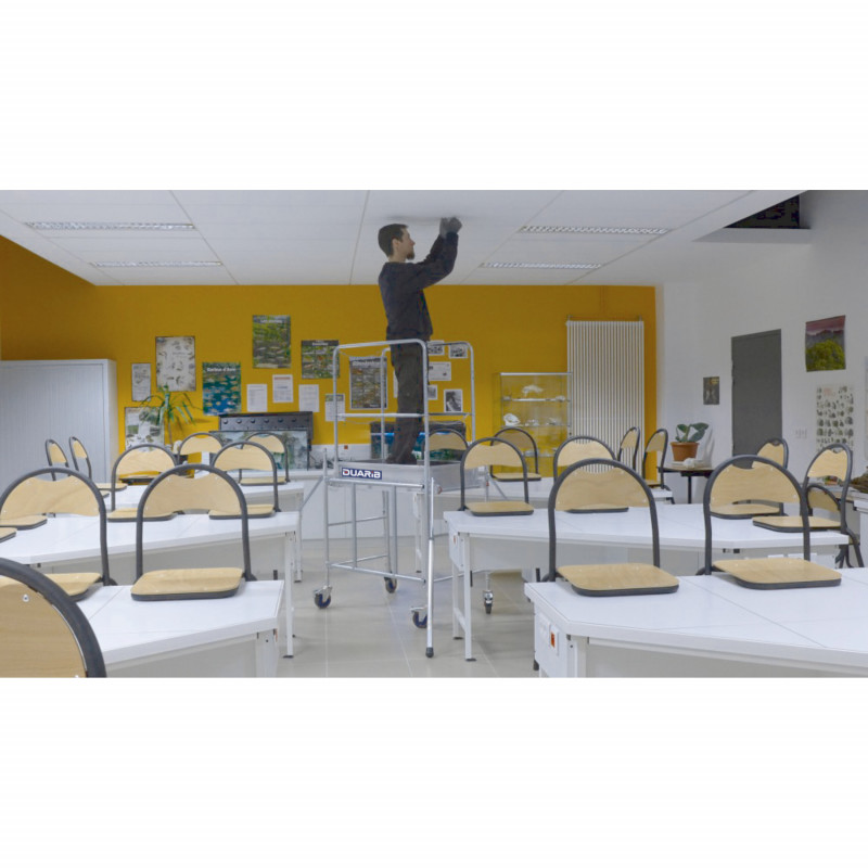 ECHAFAUDAGE ROULANT ACIER - ROLLY MINI - LONGUEUR 1M00 - Duarib | 8010011