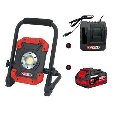 Projecteur avec batterie 4Ah - KSTools | 150.4358F-A1