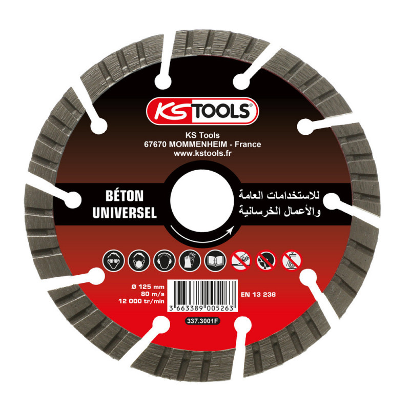 Disque diamant béton (ABT) - KSTools | 337.3001F