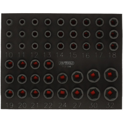 Module douilles choc 1/2 48pcs - KSTools | 713.1048