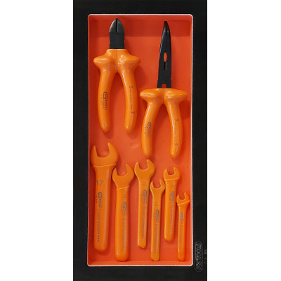 6 clés fourche +2 pinces 1000V - KSTools | 713.1124