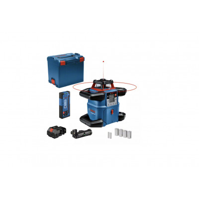 Laser rotatif connecté double pente GRL 600 CHV Solo + Cellule de réception LR 60 - BOSCH | 0601061F01