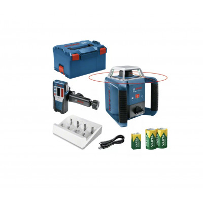Laser rotatif GRL 400 H + Cellule de réception LR 1 + Batteries NiMH - BOSCH | 0601061806