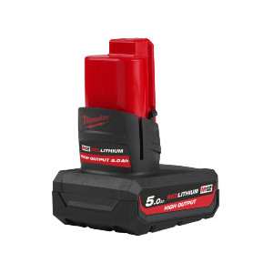 M12 B5 - 12V 5,0Ah Red Lithium HIGH OUTPUT - système M12  - Carton - Milwaukee | 4932480165