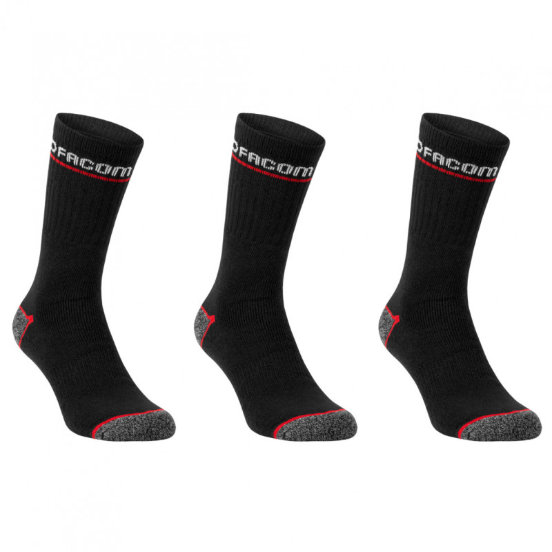 Lot de 3 chaussettes de travail longues  - FACOM | FX/1/CHS/X3/RED39