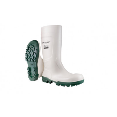 Bottes de sécurité alimentaire - WORKIT SAFETY S4 Botte Sécu PVC blanche - Dunlop | 9DWK040