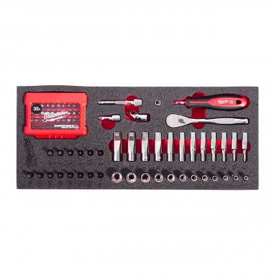 MODULE SERVANTE DOUILLES ET EMBOUTS 1/4  - Milwaukee | 4932499293