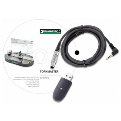 Set avec câble pour capteur de mesure de laboratoire 7728, adaptateur USB, logiciel Torkmaster - Stahlwille | 7759-6