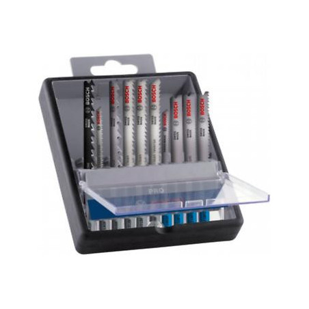 Lames de scie sauteuse Robust Line Wood and Metal, emmanchement en T, set de 10 pièces BOSCH | 2607011943