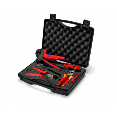 Mallette à outils photovoltaïques MC4 pour coupe, dénudage et sertissage - KNIPEX | 979104V01