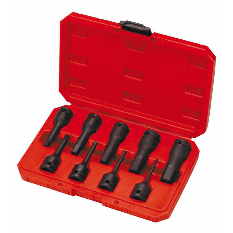 DOUILLES TOURNEVIS 1/2'' A CHOCS LONGUE 6 PANS EN COFFRET - SAM | CP-NSCJ