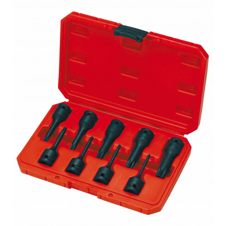 DOUILLES TOURNEVIS 1/2'' A CHOCS LONGUE TORX EN COFFRET - SAM | CP-NSTJ