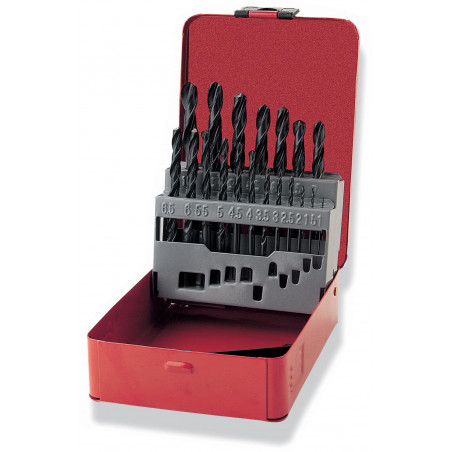 FORET A METAUX HSS 1-10 MM - COFFRET TOLE DE 19 - SAM | F1-C19