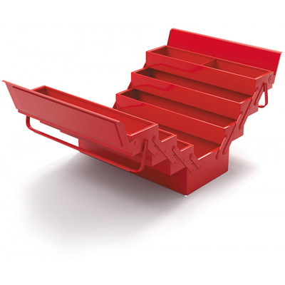 CAISSE A OUTILS TOLE VIDE - 19 LITRES - SAM | SAM-519-PCV