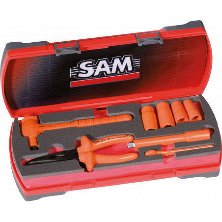 OUTILS 3/8'' ISOLES 1000 VOLTS - COFFRET DE 8 - SAM | ZJH-J8PCE