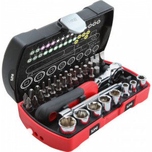 COFFRET SERRAGE-VISSAGE 40 OUTILS 1/4'' - SAM | 73-R40