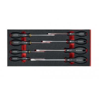 Jeu de 8 tournevis Ergotwist fente / ph en module mousse - FACOM | MODM.BT1PF