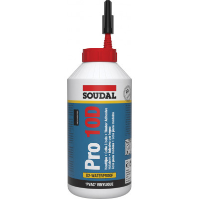 Colle à bois Blanche Lente PRO 10D Biberon 750 GR - SOUDAL | 108768