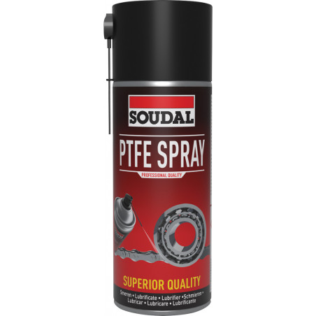 Lubrifiant PTFE en Spray Aérosol 400 ML - SOUDAL | 119705