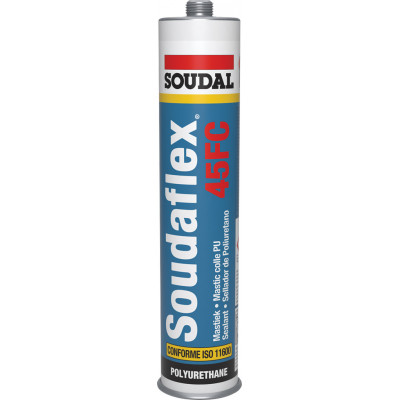Mastic polyuréthane SOUDAFLEX 45 FC Noir Cartouche 300 ML - SOUDAL | 120666
